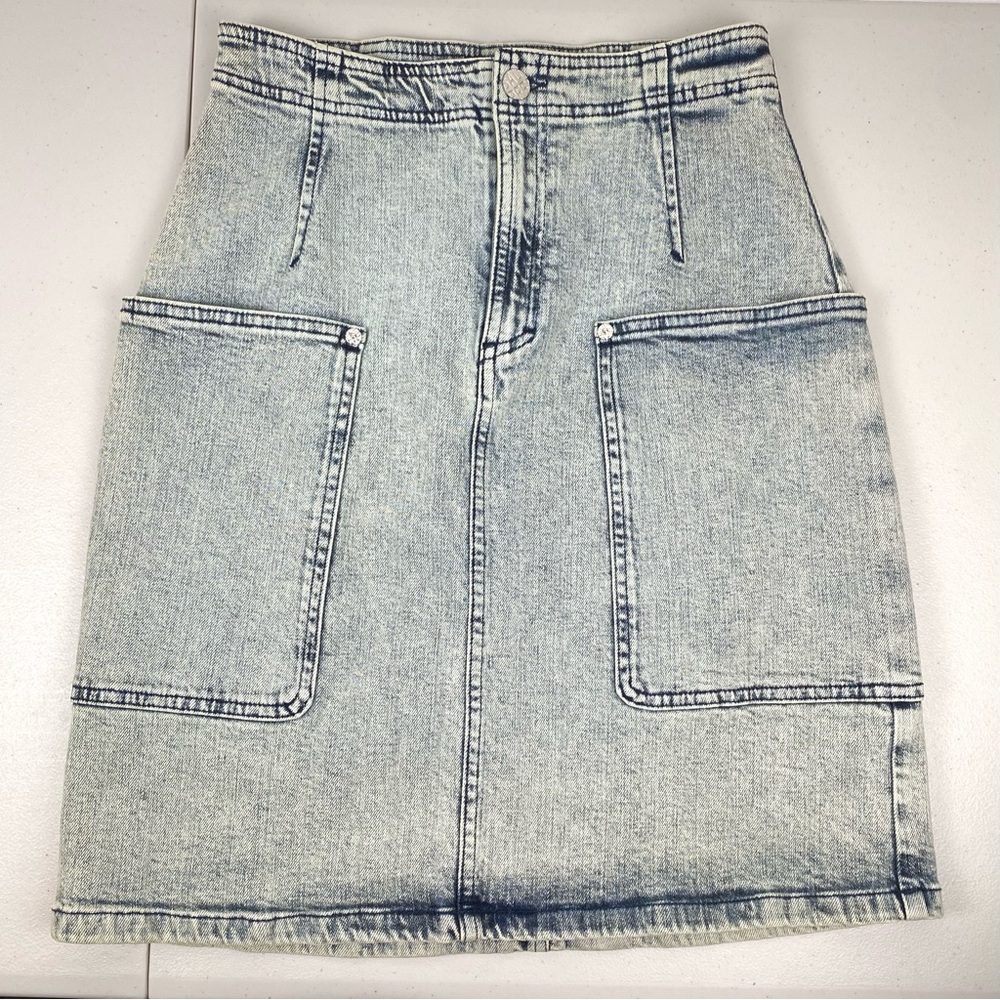 Baum Und Pferdgarten Denim Skirt Utility Light Wash Jean size 36 = S